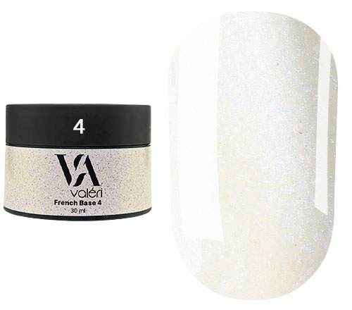 Valeri "BIAB" French Base #04 "Milky White Blue Shimmer" 30 ml