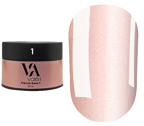Valeri "BIAB" French Base #01 "Pink Beige Gold Shimmer" 30 ml