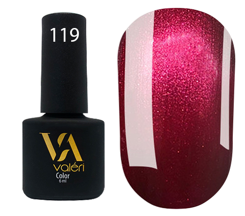 Valeri Gelpolish #119 "Burgundy Pearl Shimmer" 6 ml