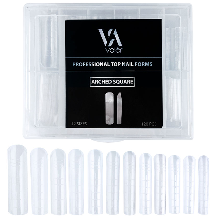 Valeri Top Nail Forms "Arched Square"