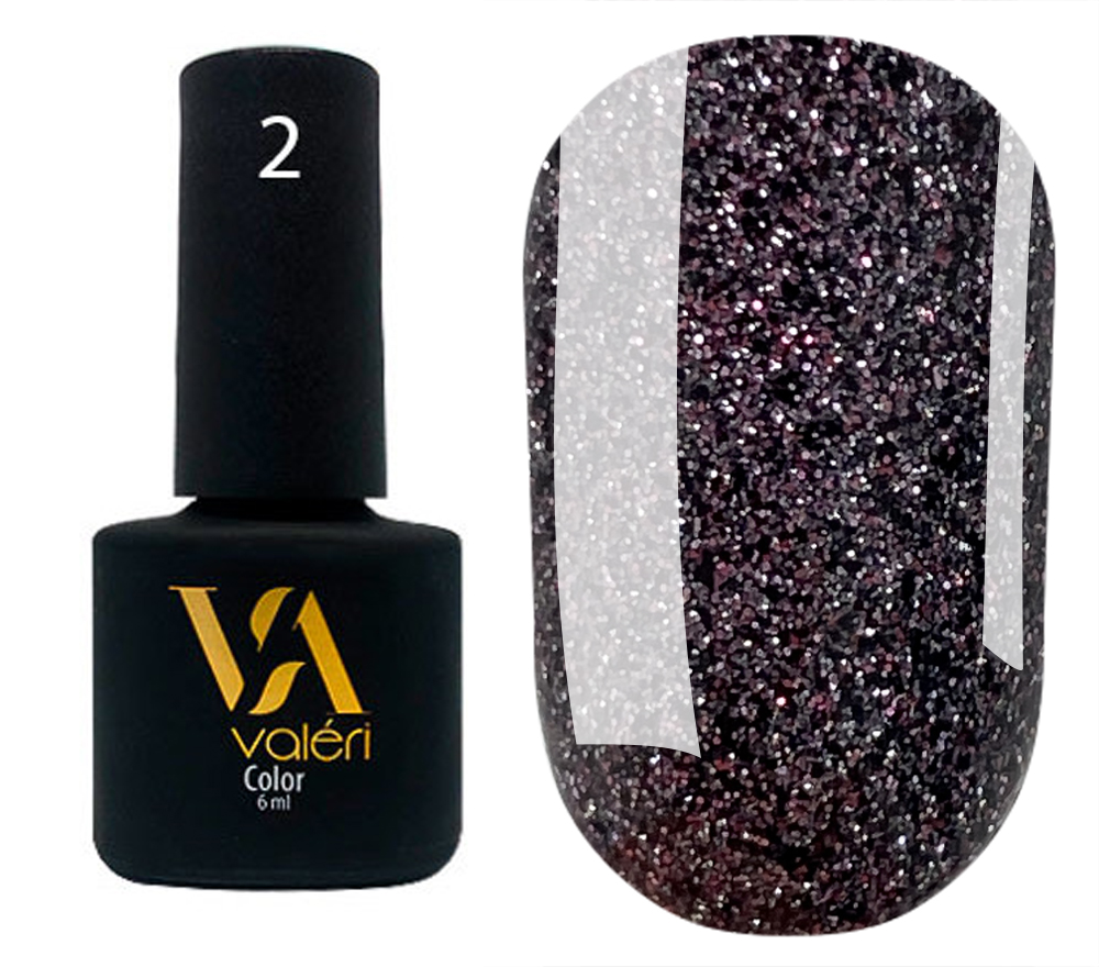 Valeri Flash Gelpolish #02 "Pink Black" 6 ml