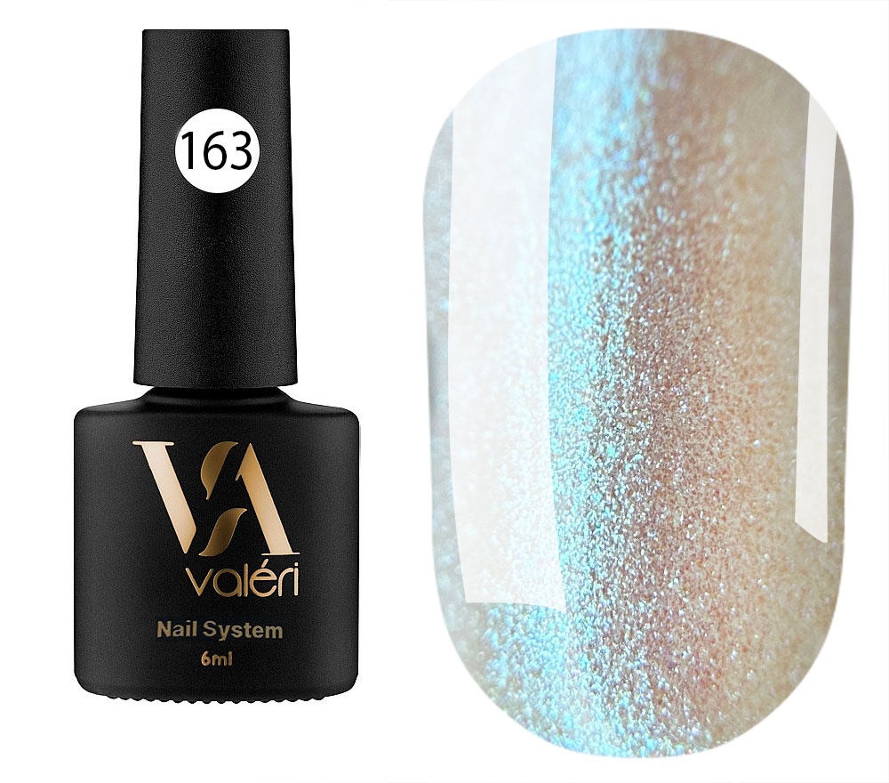 Valeri Gelpolish #163 "Turquoise Chrome Effect" 6 ml