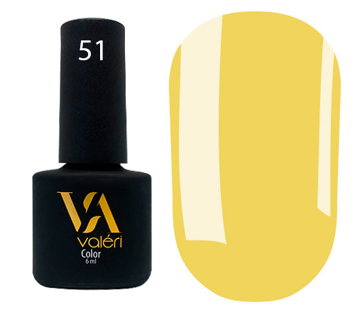 Valeri Gelpolish #051 "Warm Yellow" 6 ml
