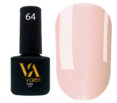 Valeri Gelpolish #064 "Pale Pink Micro Shimmer" 6 ml
