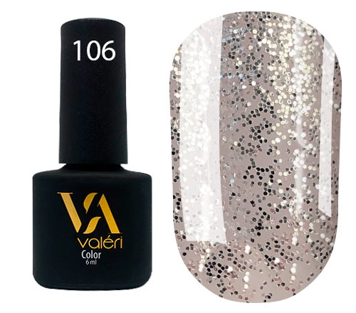 Valeri Gelpolish #106 "White Gold Shimmer" 6 ml