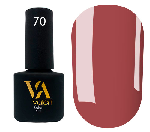 Valeri Gelpolish #070 "Muted Red Brown" 6 ml